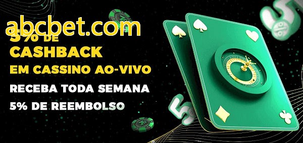 Promoções do cassino ao Vivo abcbet.com